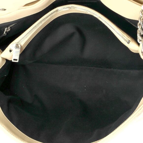 Saint Laurent Loulou Shoulder Bag Matelasse Chevron Leather Large Neutral - Picture 5 of 8